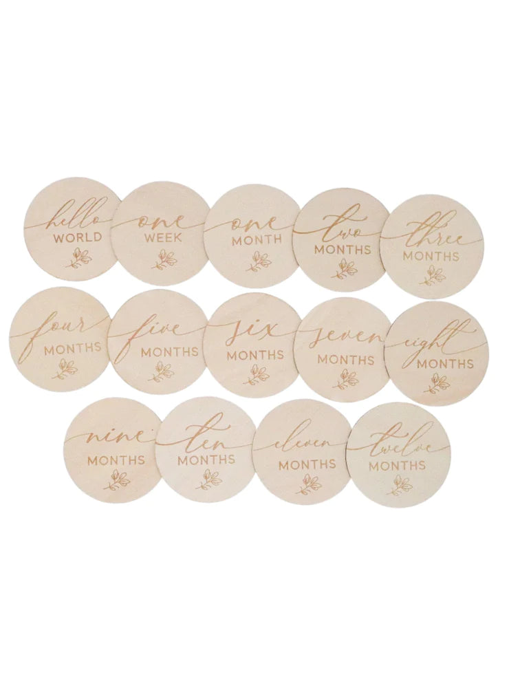 Wooden Milestone Set | Fern