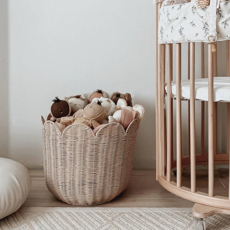 Rattan Tulip Basket | Nude