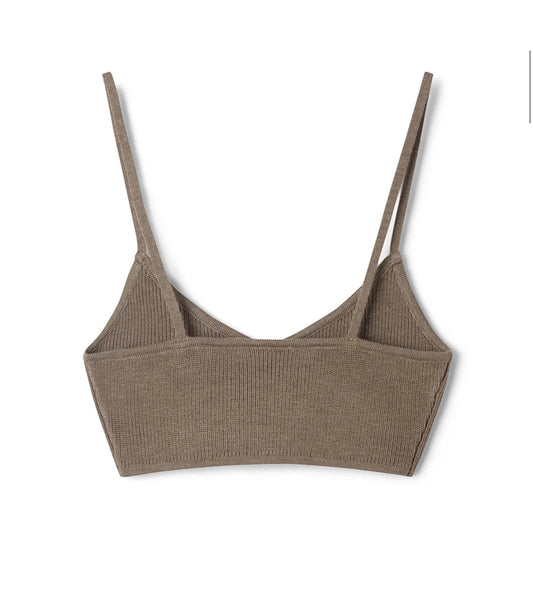 Knitted Bralette | Cocoa