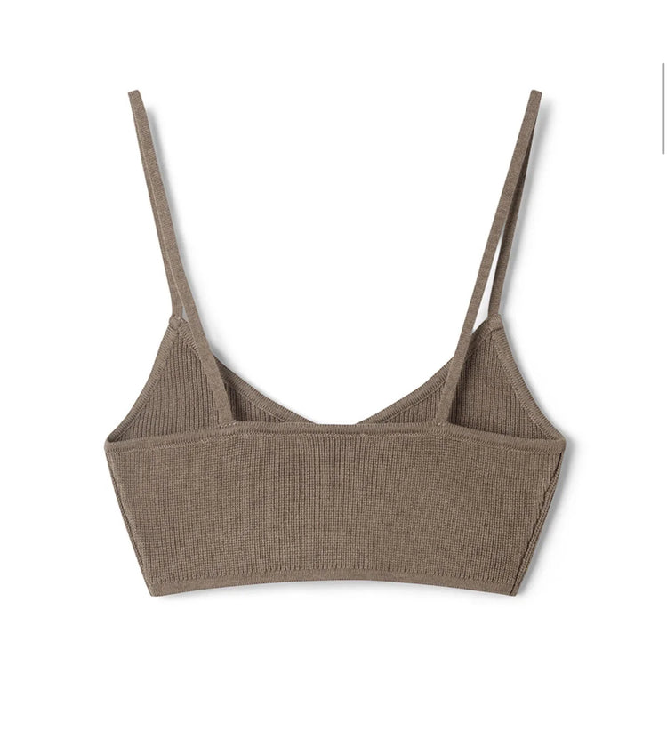 Knitted Bralette | Cocoa