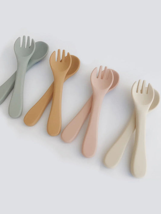 Silicone Cutlery Set | Rose
