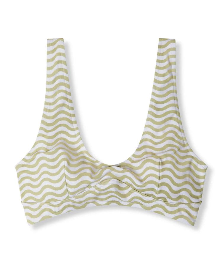 Chartreuse Wave Bra Cup