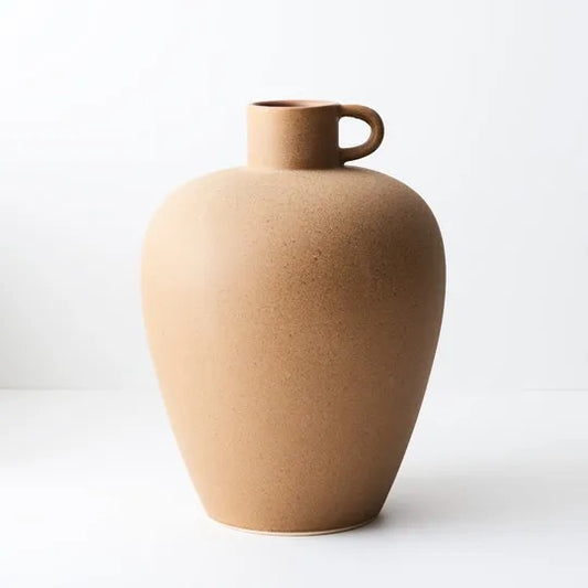 Vase Mona w/handle | Cinnamon