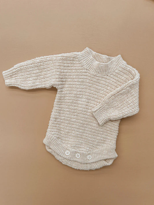 Heirloom Romper | Chunky Textured Honey