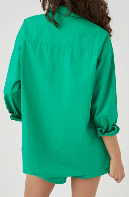 Dylan Long Sleeve Shirt | Emerald