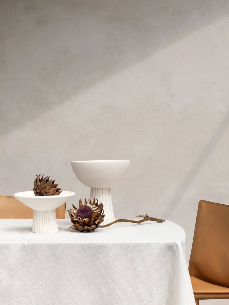 Berini Pedestal Large | Chalk