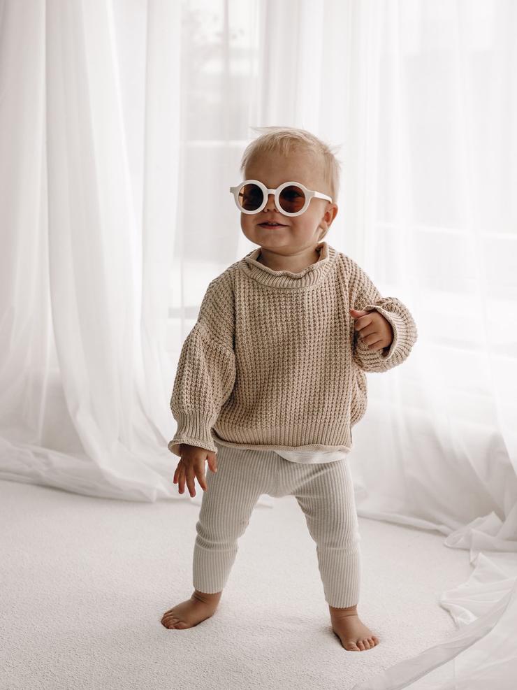 Kids Sustainable Sunglasses | Cream