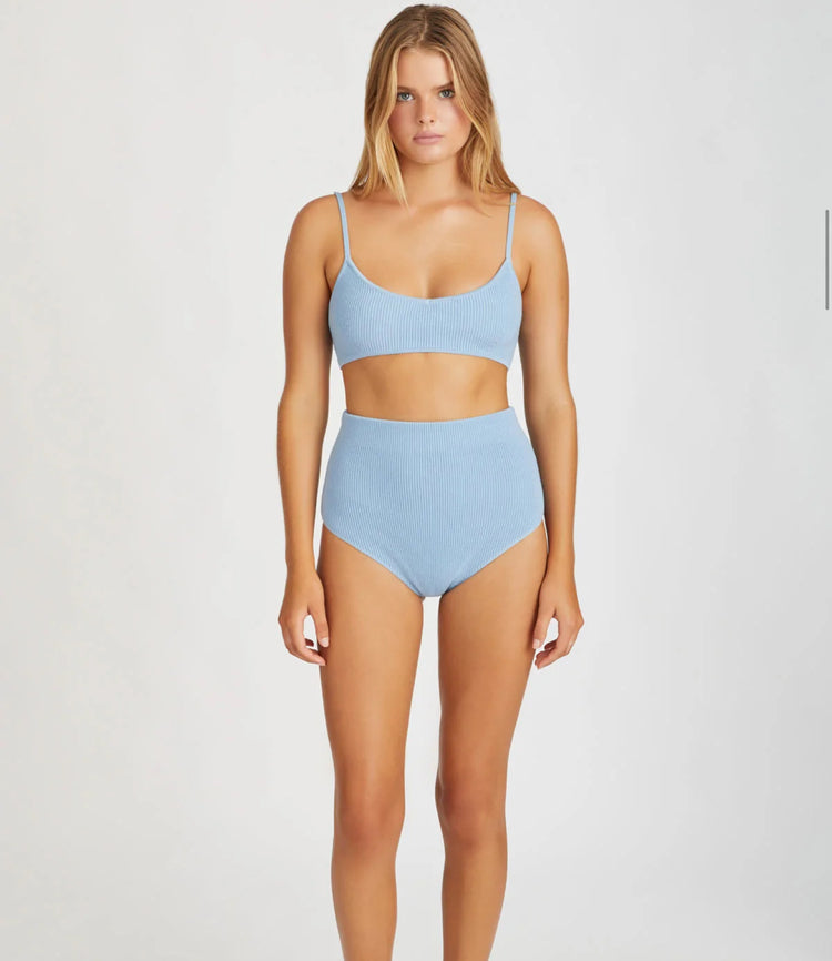Knitted Bralette | Cool Blue