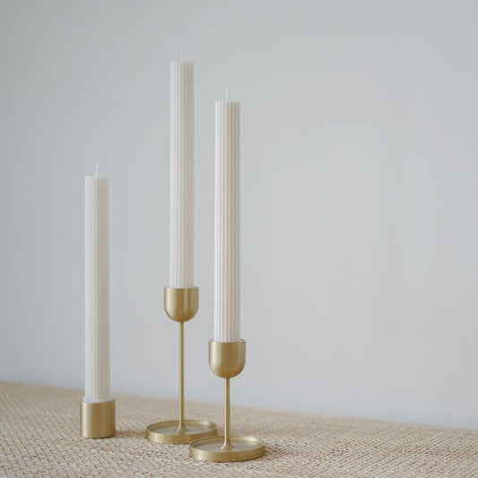 Fountain Brass Candle Holder