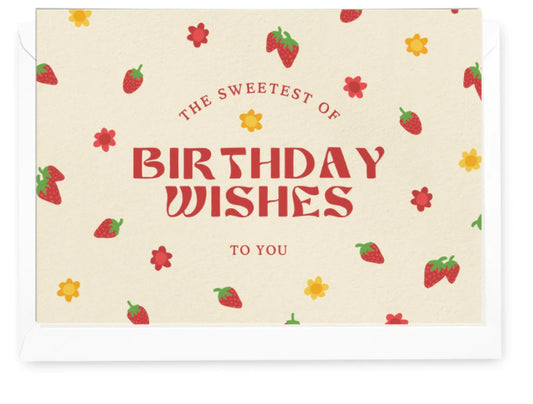 'Sweetest of Birthday Wishes' Greeting Card