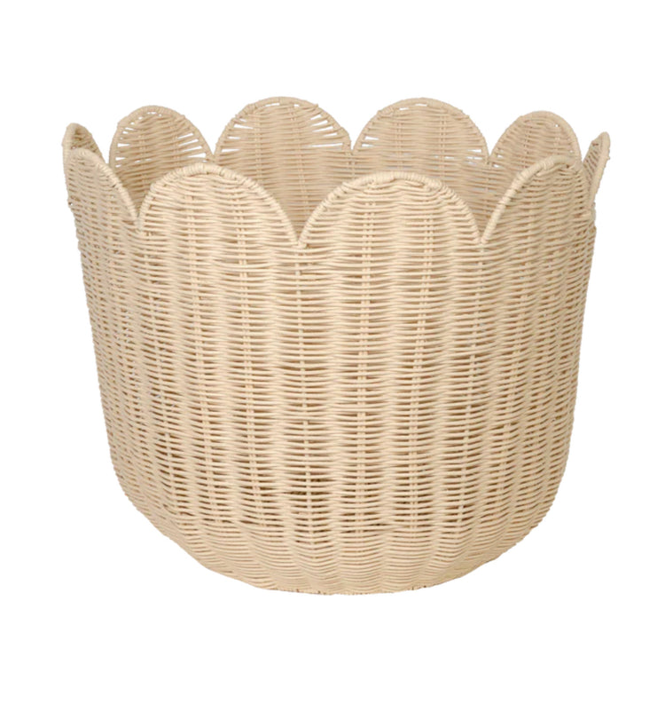 Rattan Tulip Basket | Nude