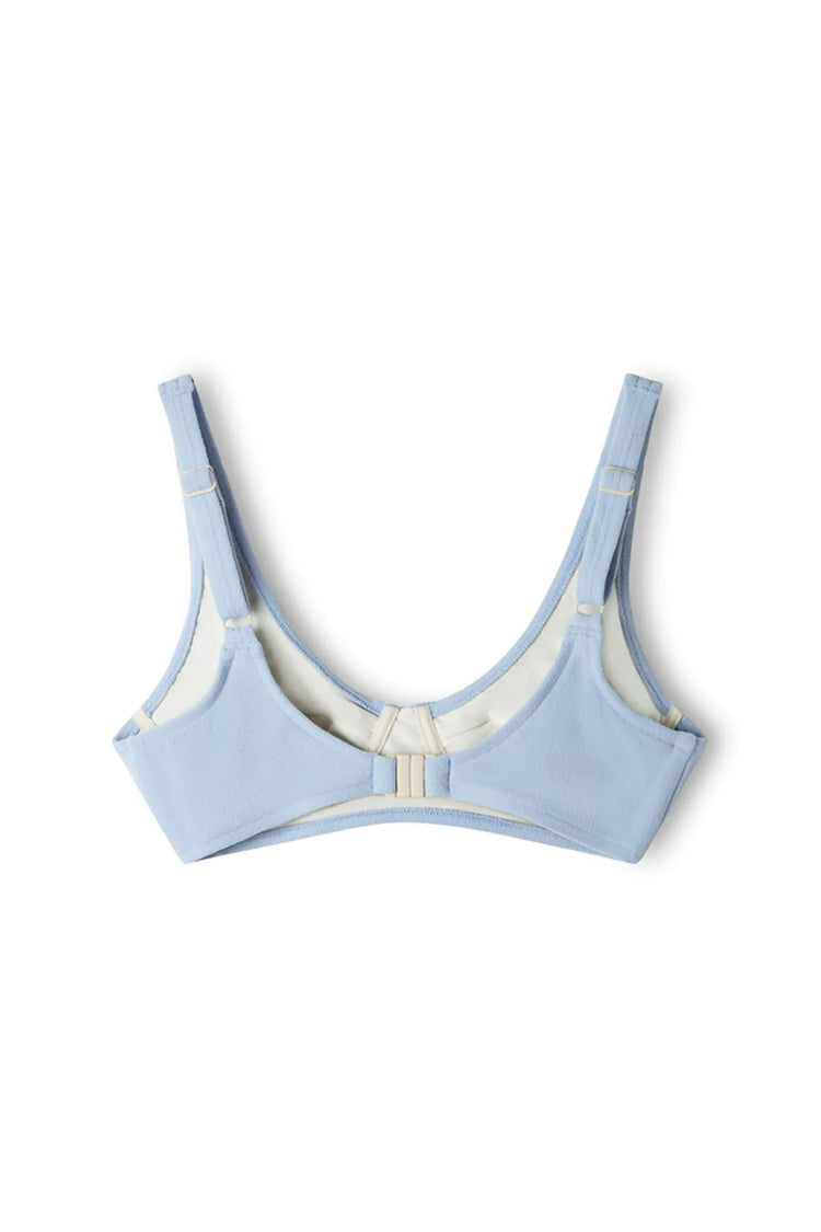 Cool Blue Towelling Bra Cup