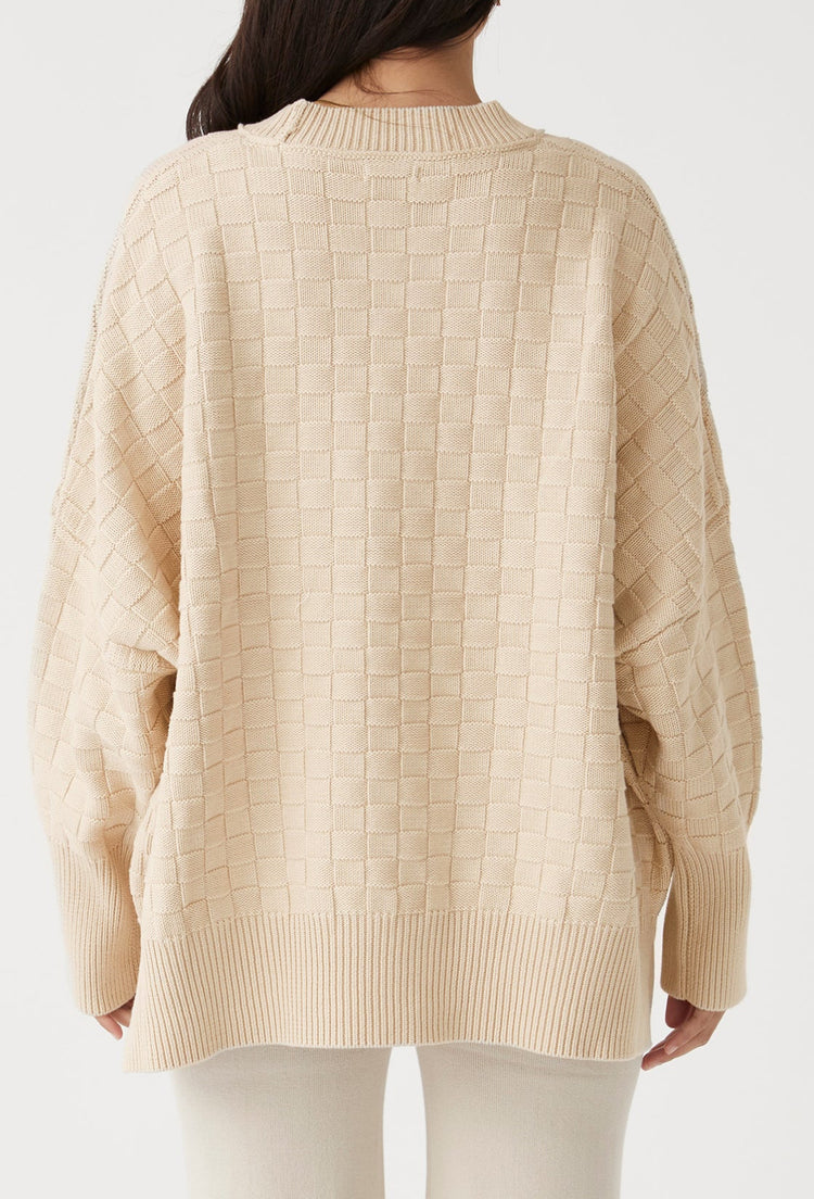 Sierra Organic Knit Sweater | Oat
