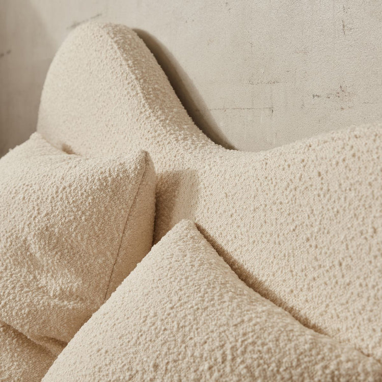 Bernard Boucle Cushion Cover Ivory | Large Square