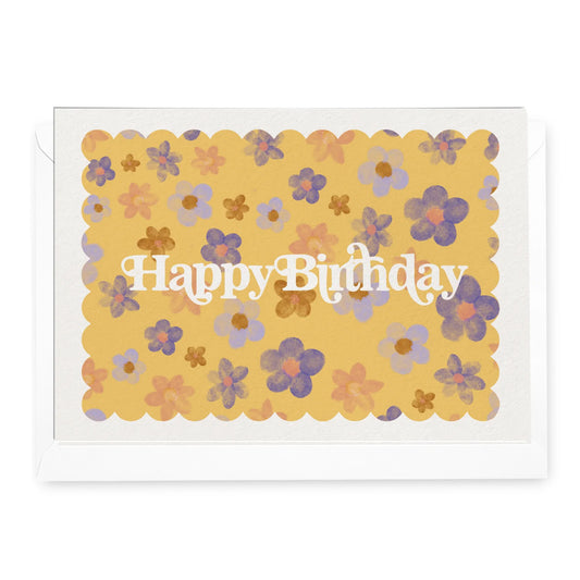 ‘Happy Birthday’ Blossoms Card