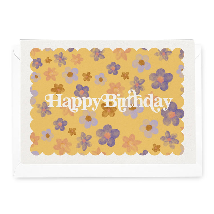 ‘Happy Birthday’ Blossoms Card