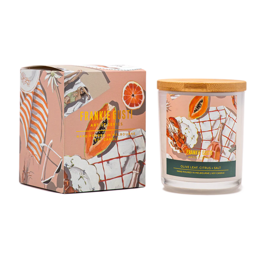 ARTIST SERIES CANDLE | OLIVE LEAF , CITRUS + SALT