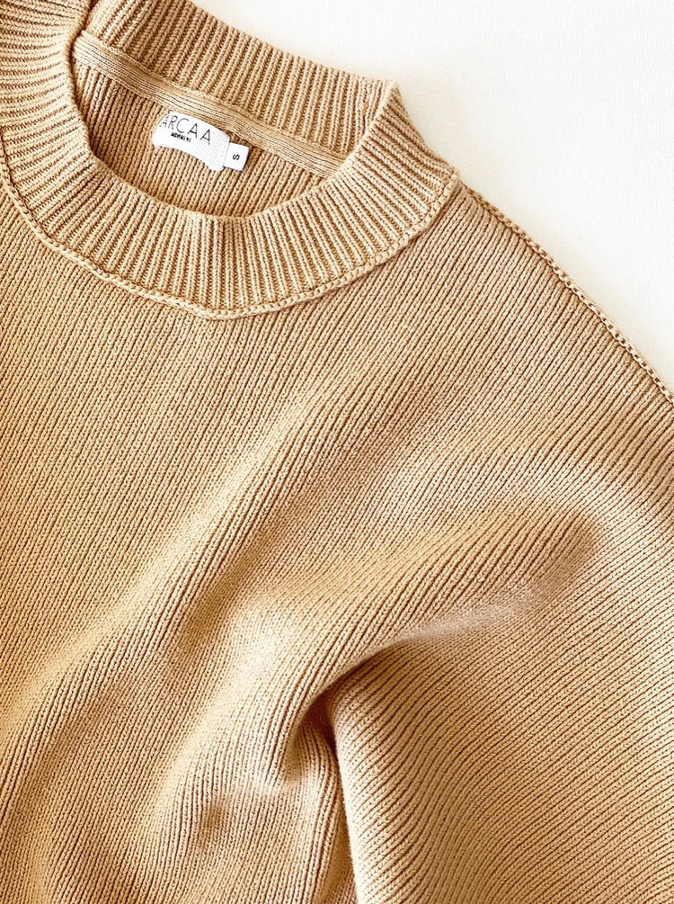 Harper Organic Knit Sweater | Honey