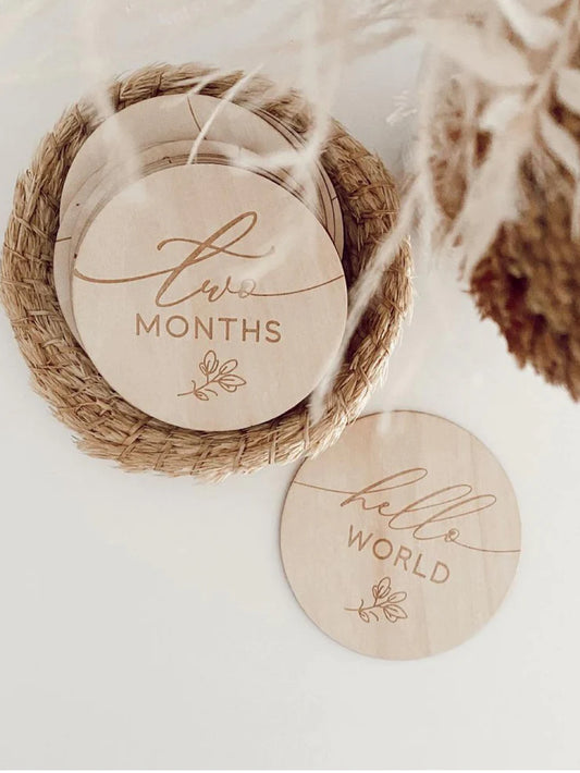 Wooden Milestone Set | Fern