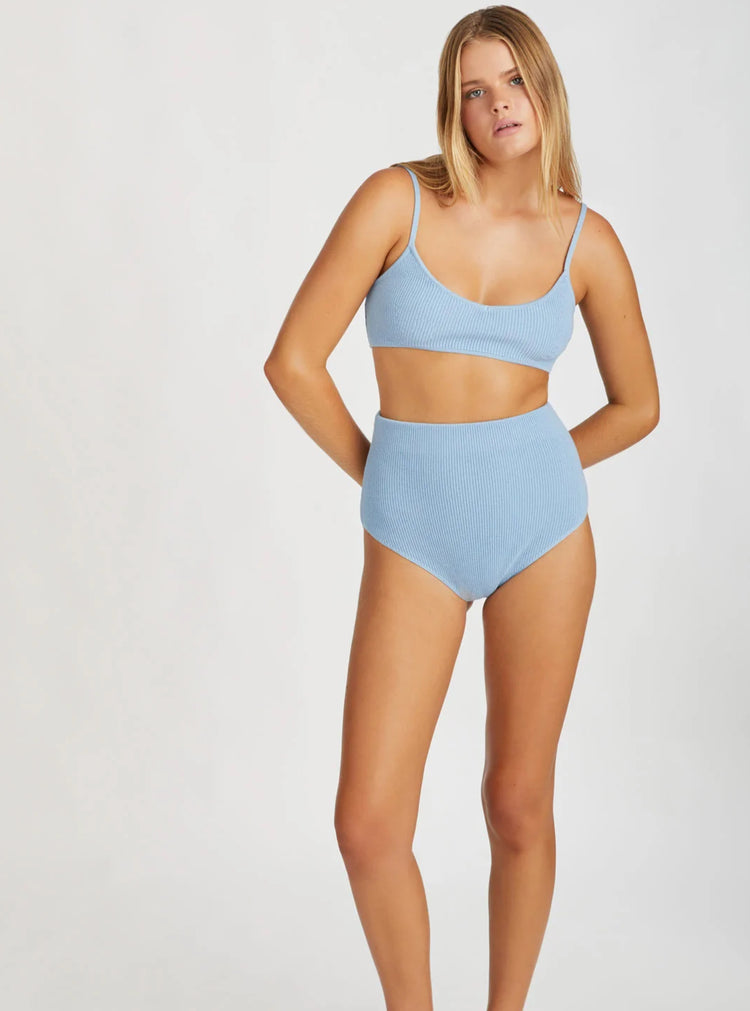 Knitted Bralette | Cool Blue